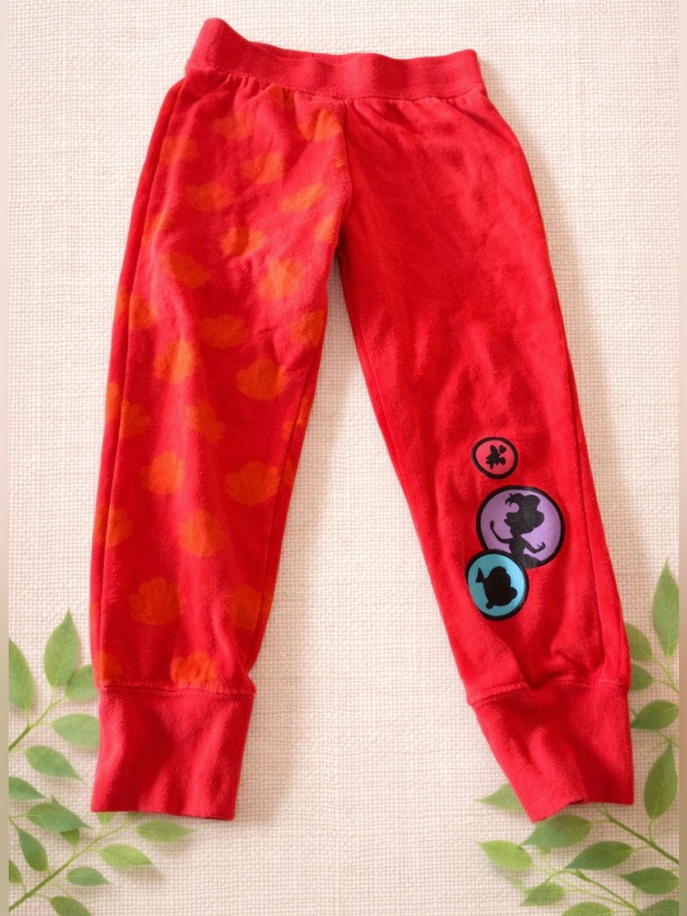 Disney Store Little Mermaid Red Jogger Pants Size 4 / 110